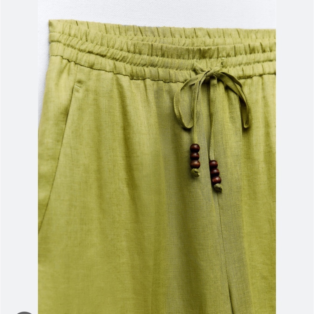 Zara NWT 100% linen pants - Picture 2 of 5